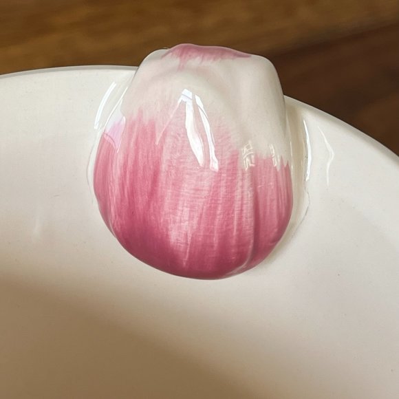 Pivera Vintage Tulip Mug "Holland" | Pink Flowers 3D Dutch Hand-Painted Easter - Picture 5 of 15